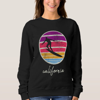 Vintage Classic Distressed California Surfing Surf Sweatshirt