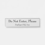[ Thumbnail: Vintage & Classic "Do Not Enter, Please" Sign ]