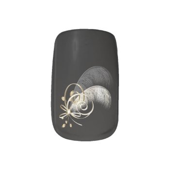 Vintage Classic Gatsby Style Minx Nail Art by Wedding_Trends at Zazzle