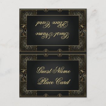 Vintage Classic Gatsby Style Place Card by Wedding_Trends at Zazzle