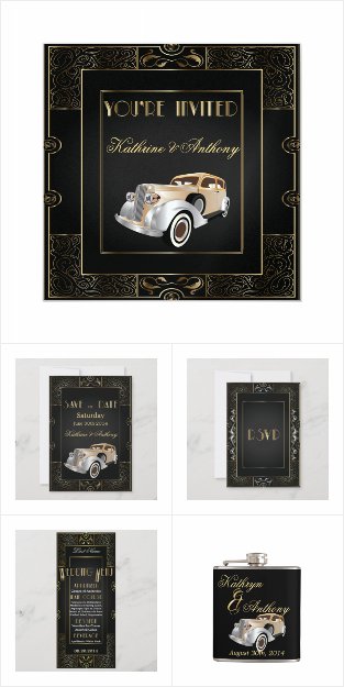 Vintage Classic Gatsby Style Wedding