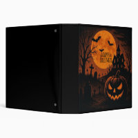 Vintage, classic Happy Halloween pumpkin