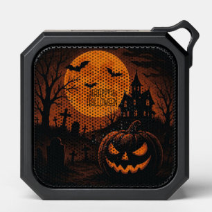 Vintage, classic Happy Halloween pumpkin Bluetooth Speaker