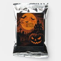 Vintage, classic Happy Halloween pumpkin