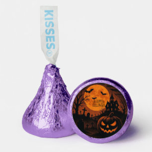 Vintage, classic Happy Halloween pumpkin Hershey®'s Kisses®