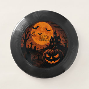 Vintage, classic Happy Halloween pumpkin Wham-O Frisbee