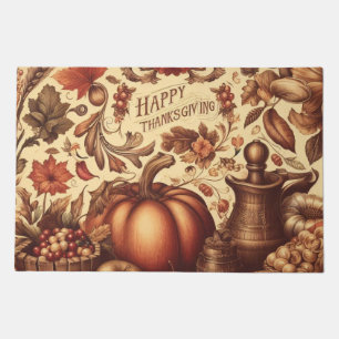 Vintage/Classic Happy Thanksgiving Doormat