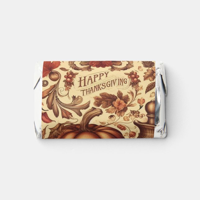 Vintage/Classic Happy Thanksgiving Hershey's Miniatures (Front)