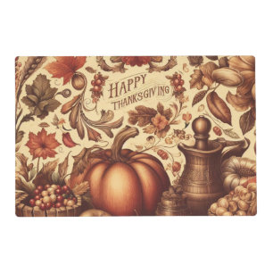 Vintage/Classic Happy Thanksgiving Placemat