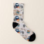 Vintage Classic Hot Rod Car "Hot Rods & Road Trips Socks | Zazzle
