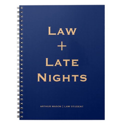 Vintage Classic Journal Blue Law Student Notebook