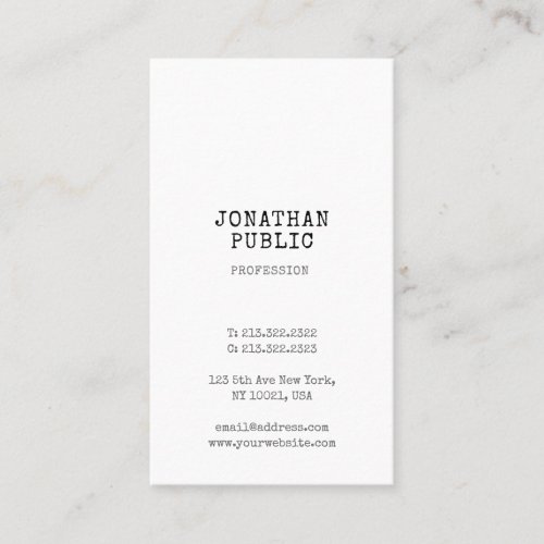 Vintage Classic Look Professional Elegant Template Business Card