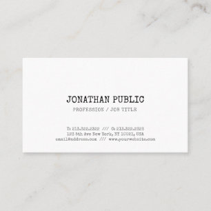 Vintage Classic Look Simple Graphic Design Trendy Business Card