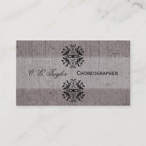 Customizable Vintage Classic Look  Style Performing Business Card