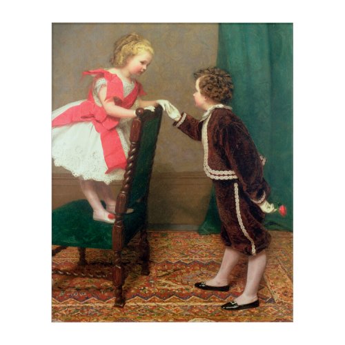 Vintage Classic Painting of Victorian Children Acrylic Print