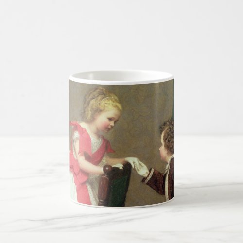 Vintage Classic Painting of Victorian Children Coffee Mug