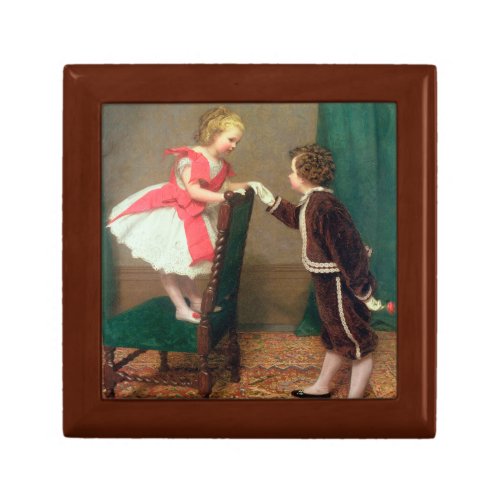 Vintage Classic Painting of Victorian Children Gift Box