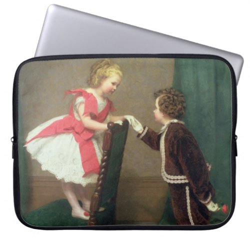 Vintage Classic Painting of Victorian Children Laptop Sleeve