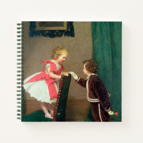 Vintage Classic Painting of Victorian Children Notebook