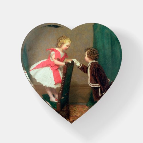 Vintage Classic Painting of Victorian Children Paperweight