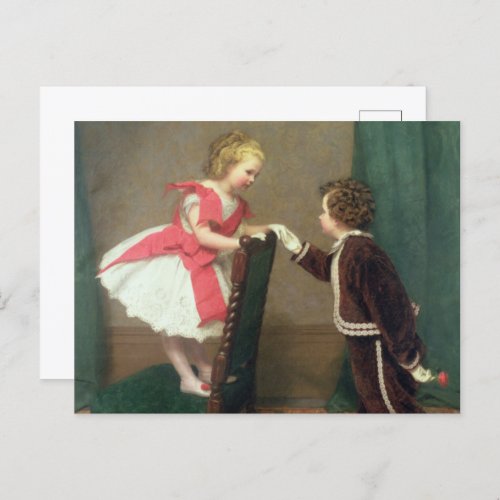 Vintage Classic Painting of Victorian Children Postcard