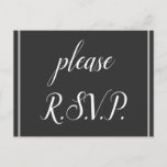 [ Thumbnail: Vintage, Classic "Please R.S.V.P." Postcard ]