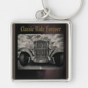Vintage,Classic Ride Forever Keychain