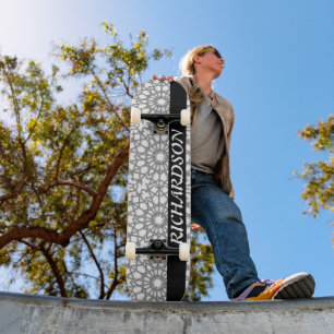 Vintage Classic snowflake personalize Skateboard