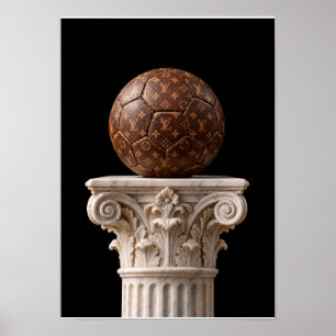 Vintage Classic Soccer Ball Poster
