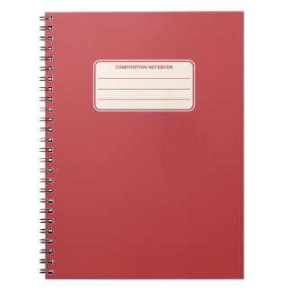 Vintage Classic Solid Color Composition Notebook