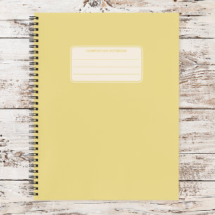 Vintage Classic Solid Color Composition Notebook
