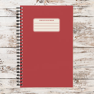Vintage Classic Solid Color Composition Notebook