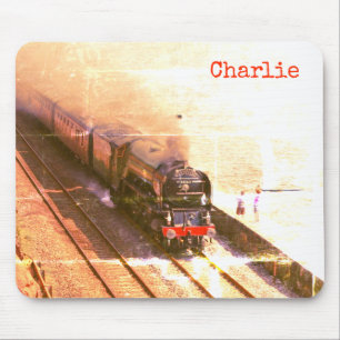 Vintage, classic steam loco Tornado, your name Mouse Pad