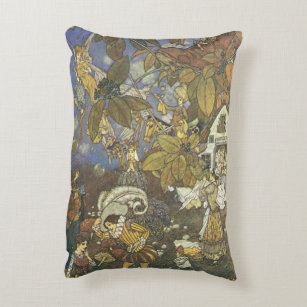 Vintage Classic Storybook Characters, Edmund Dulac Accent Pillow