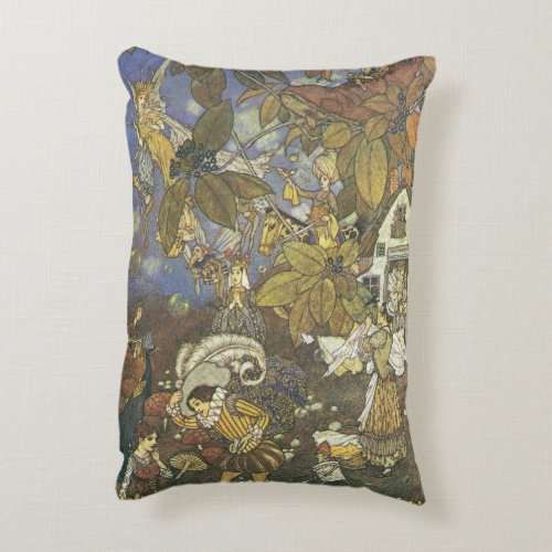 Vintage Classic Storybook Characters Edmund Dulac Accent Pillow