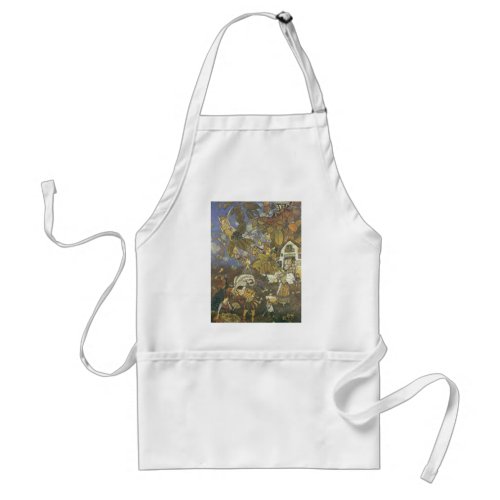 Vintage Classic Storybook Characters Edmund Dulac Adult Apron