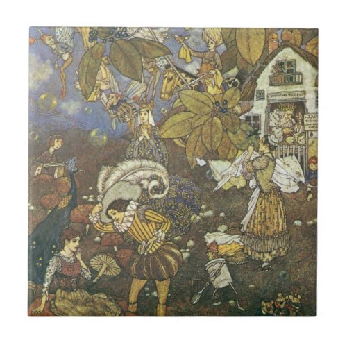 Vintage Classic Storybook Characters Edmund Dulac Ceramic Tile