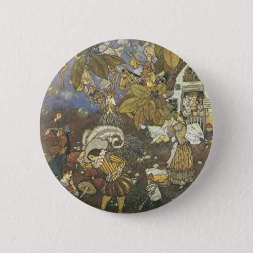 Vintage Classic Storybook Characters Edmund Dulac Pinback Button