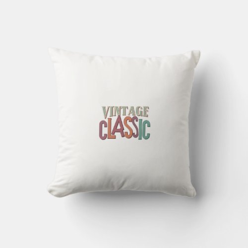 Vintage Classic Throw Pillow