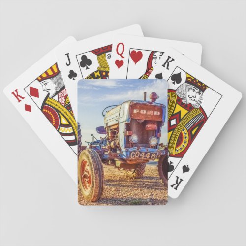 Vintage Classic Tractor American Made Farm Farmer Poker Cards