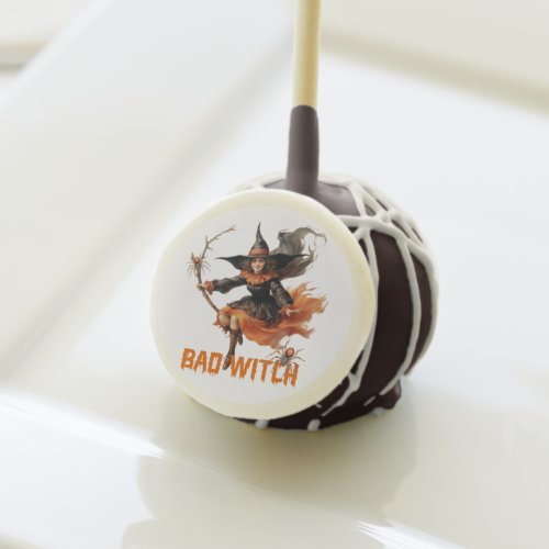 Vintage classic tradition Halloween bad witch Cake Pops