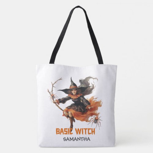 Vintage classic tradition Halloween bad witch Tote Bag