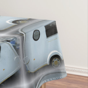 Vintage classic trailer caravan Thunder_Cove Tablecloth