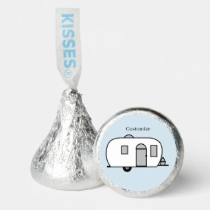 Vintage classic trailer rounded caravan hershey®'s kisses®