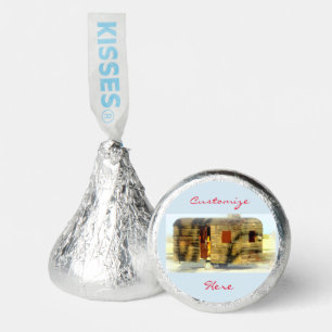 Vintage classic weathered wood caravan hershey®'s kisses®