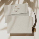 Vintage Classic Wedding Monogram Ecru  Envelope<br><div class="desc">Complete the classic look of your wedding invitations with the Vintage Classic Wedding Monogram Ecru envelope. The rich brown hue, combined with the elegant ecru, creates a timeless and sophisticated envelope. Featuring a vintage-inspired monogram, this envelope adds a touch of personalization to your wedding stationery. Designed to coordinate with the...</div>
