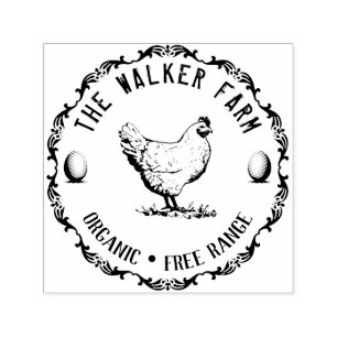 Vintage Classical ⎢ Personalised Egg Self-inking S Stamp