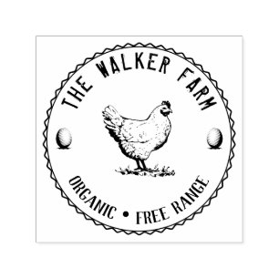 Vintage Classical ⎢ Personalized Egg Self-inking Stamp