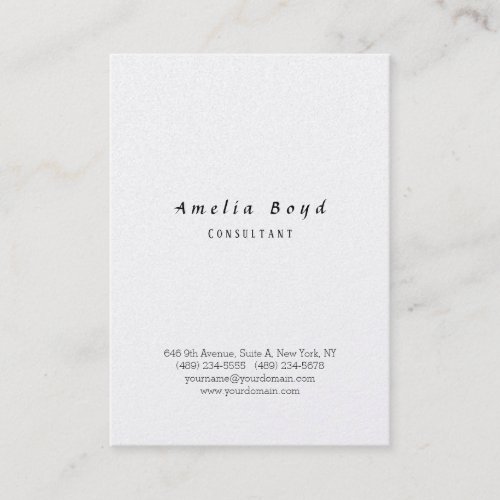 Vintage Classical Professional Stylish Minimalist Business Card