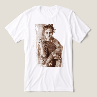 Vintage Classical Renaissance Woman Portrait Fine  Tri-Blend Shirt